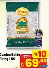 OVADAN BALDO PİRİNÇ 1 KG OVADAN BALDO PİRİNÇ 1 KG